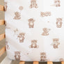 Cotton Jersey Fitted Sheet - Cuddly Bear