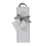 Cotton Muslin Swaddle Pink Hearts