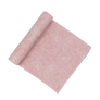Cotton Muslin Swaddle Blanket - Pink Floral