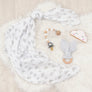 Cotton Muslin Swaddle - Grey Clouds