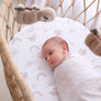 2PK Jersey Swaddle - Rainbow Sloth