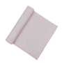 Cotton Muslin Pink Stripe w/ Ava Cat Rattle
