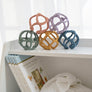 Silicone Teether Ball Steel Blue