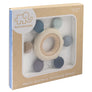 Silicone Wheel Teether Blue