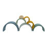 Silicone Rainbow Stacker Blue