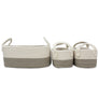 3PC Cotton Nursery Storage - Grey