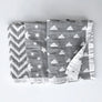 Muslin Jacquard Blanket - Grey Clouds