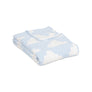 Chenille Baby Blanket - Blue Clouds