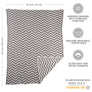 Chenille Baby Blanket - Grey Chevron