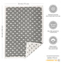 Muslin Jacquard Blanket - Grey Clouds