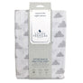 Muslin Crib Fitted Sheet - Grey Clouds