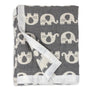 Muslin Jacquard Blanket - Grey Elephant