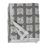Muslin Jacquard Blanket - Grey Owl