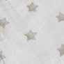 Muslin Crib Fitted Sheet - Grey Stars