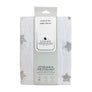 Muslin Crib Fitted Sheet - Grey Stars