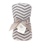 Chenille Big Kid Blanket - Grey Chevron