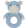 Whimsical Knit Rattle - Henry Hippo