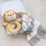 Whimsical Knit Rattle - Leo Lion