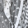 Muslin Jacquard Blanket - Grey Clouds