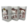 Pink Muslin Swaddle & Rattle Set - Ava Cat