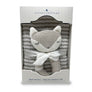 Grey Muslin Swaddle & Rattle Set - Charley Fox