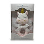 Pink Muslin Swaddle & Rattle Set - Kenzie Unicorn