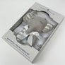 Grey Muslin Swaddle & Rattle Set - Theodore Elephant