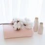 Organic Cellular Blanket - Rose Quartz