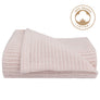Organic Cellular Blanket - Rose Quartz