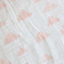 Muslin Crib Fitted Sheet - Pink Clouds