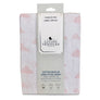 Muslin Crib Fitted Sheet - Pink Clouds