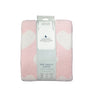 Pink Baby Blanket | Chenille Baby Blanket - Pink Hearts | Living Textiles Co.