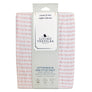 Muslin Crib Fitted Sheet - Pink Stripes
