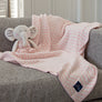Chenille Big Kid Blanket - Pink Chevron