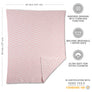 Chenille Big Kid Blanket - Pink Chevron