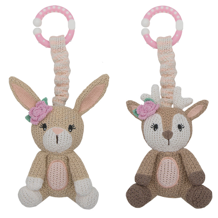 2pk Stroller Toy - Bella Bunny & Fiora Fawn