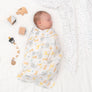 2pk Muslin Swaddle - Animal Parade