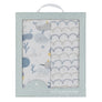 2pk Muslin Swaddle Blankets - Whale of a Time