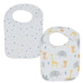 2pk Muslin Bibs - Animal Parade