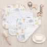 3pk Muslin Wash Cloths - Animal Parade