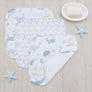 3pk Muslin Wash Cloths - Whale of a Time