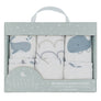 3pk Muslin Wash Cloths - Whale of a Time