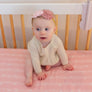 Crib Fitted Sheet - Pink Vines