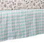 Crib Bed Skirt - Kayden Sea Glass Green Scallops