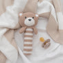 Huggable Knit Rattle - Brody Bear