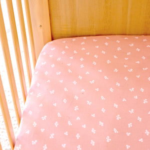 Cotton Jersey Fitted Sheet - Dusty Rose