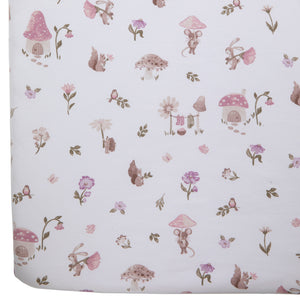 Cotton Jersey Fitted Sheet - Mushroom House