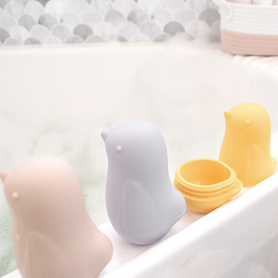 Silicone 3pk Squeezy Bath Birds