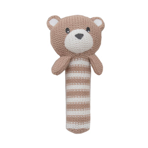 Huggable Knit Rattle - Brody Bear