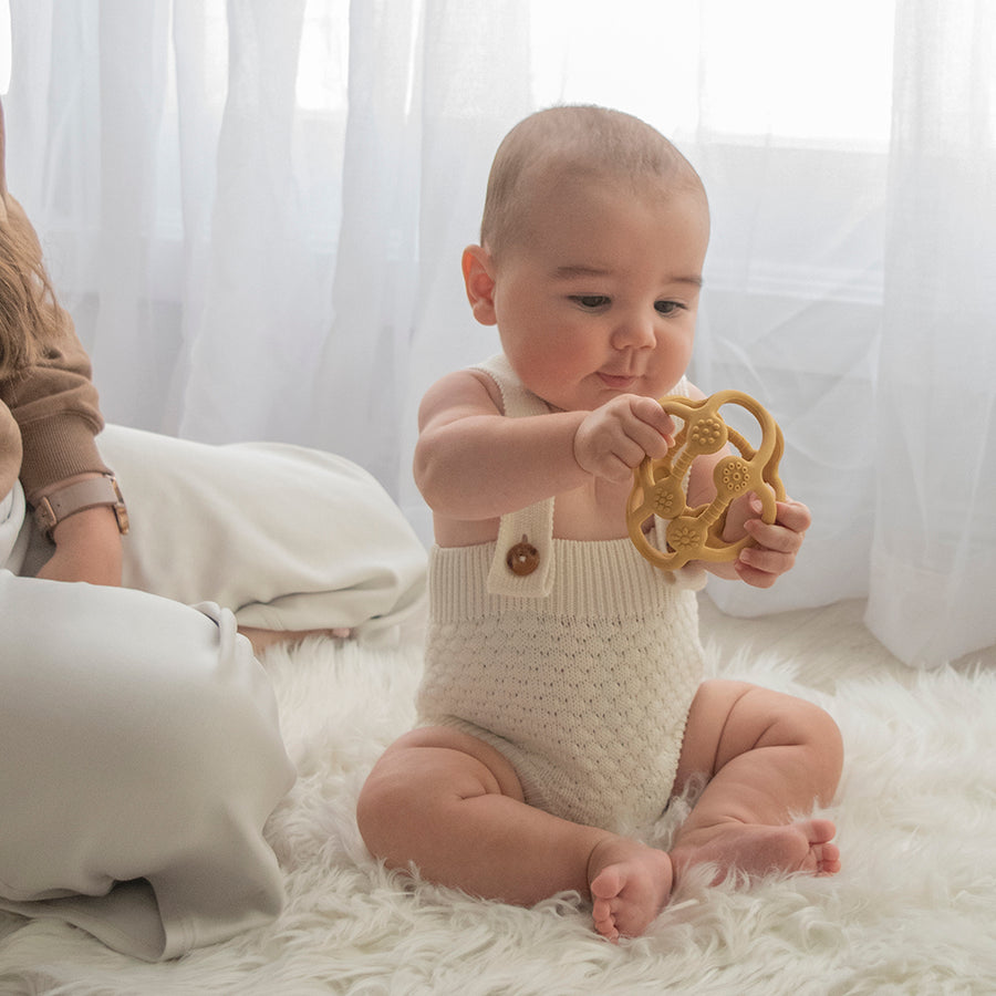 Silicone Teether Ball Steel Sunshine